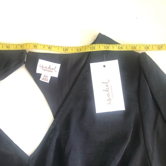 IIngrid & Isabel Elbow Sleeve Woven Back Cut Out Maternity And Beyond Top  XXL - Picture 10 of 14